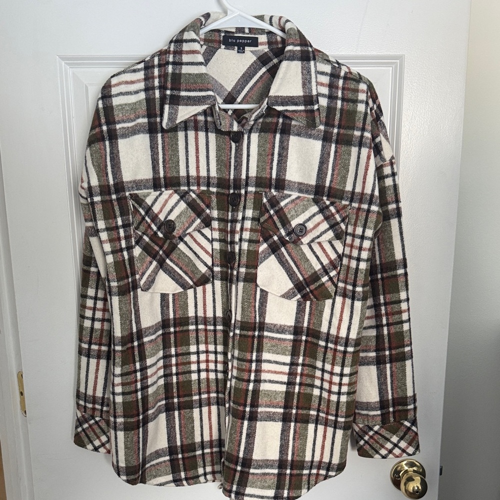 Plaid Button-Up Flannel